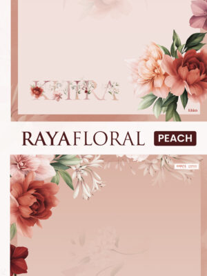 Raya Floral Peach Scarf